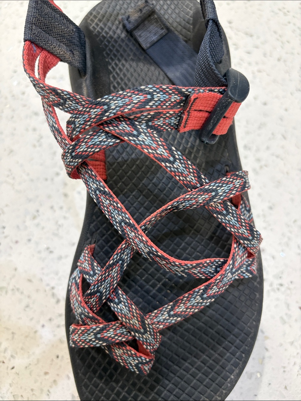 Chaco Women ZX2 classic sandals Motif Eclipse Blue Orange size 7 - Picture 7 of 8